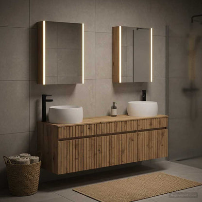 Bathroom Cabinet Set 5 pcs Artisan Oak Engineered Wood