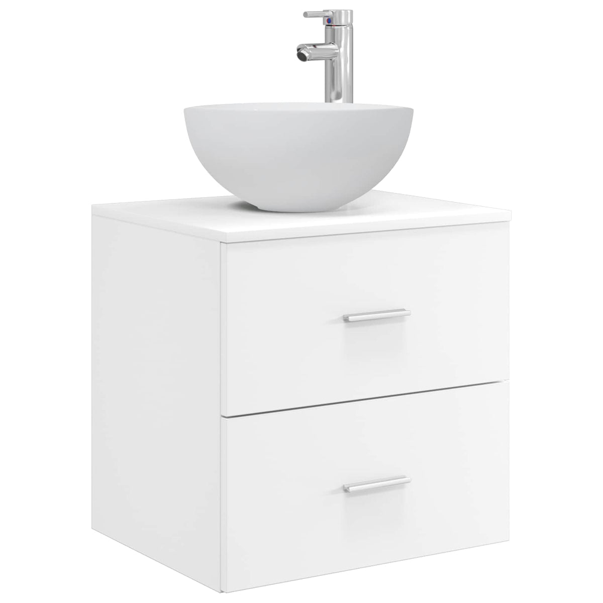 Bathroom Cabinet Set 5 pcs White Engineered Wood