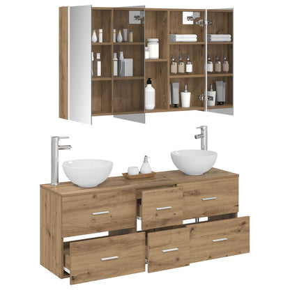 Bathroom Furniture Set 4 pcs Artisan Oak