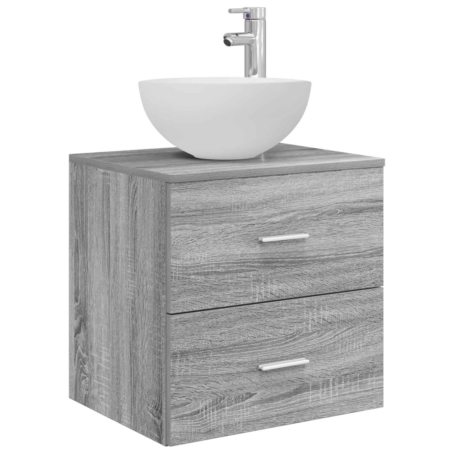 Bathroom Furniture Set 5 pcs Grey Sonoma