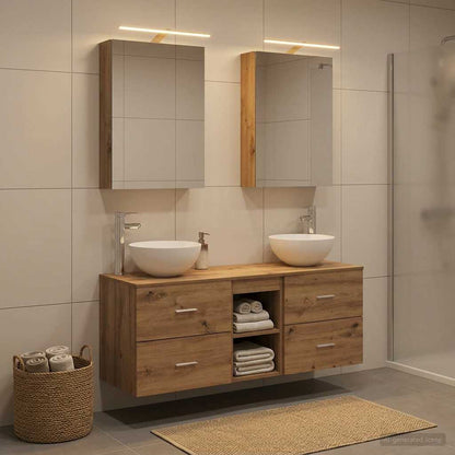 Bathroom Furniture Set 5 pcs Artisan Oak