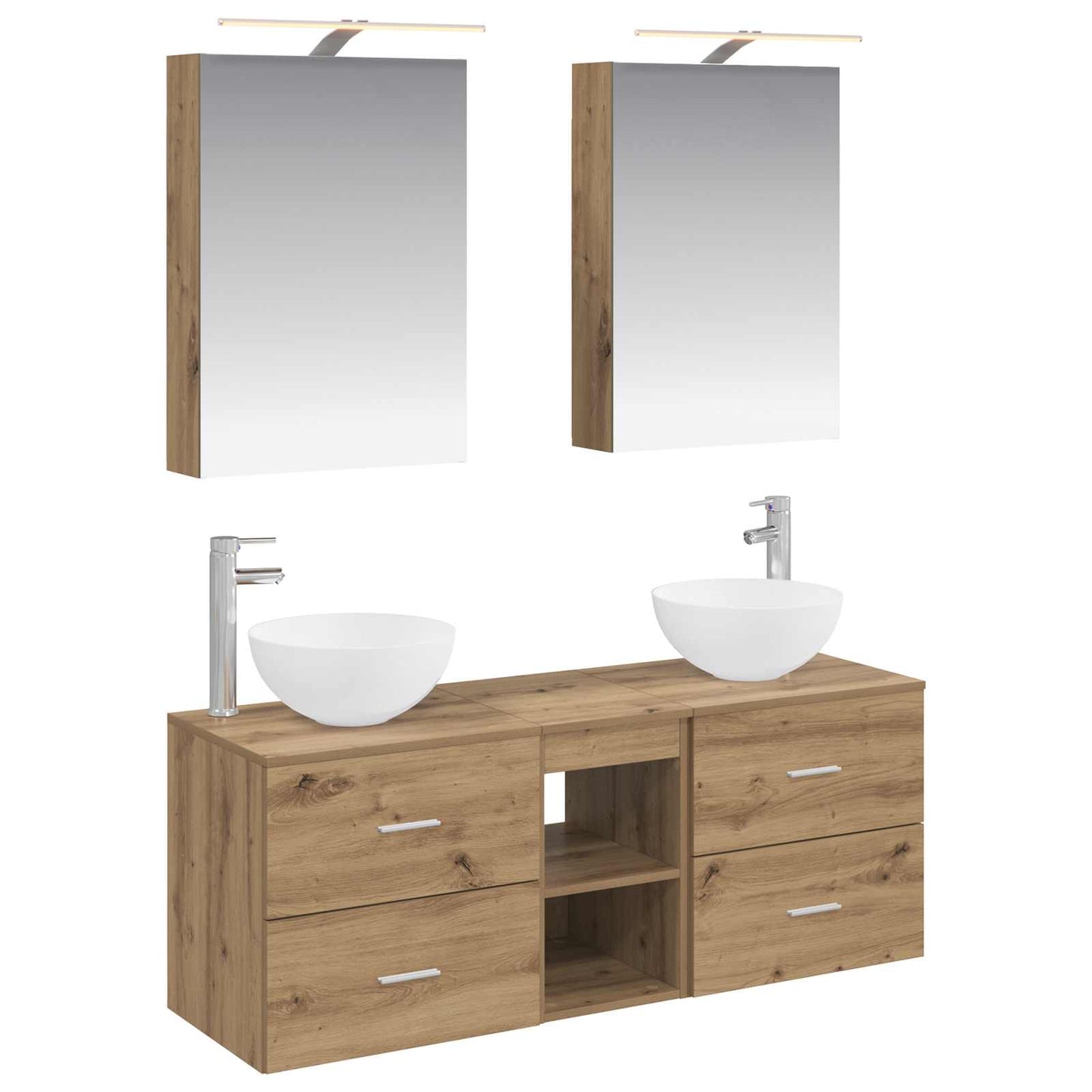 Bathroom Furniture Set 5 pcs Artisan Oak