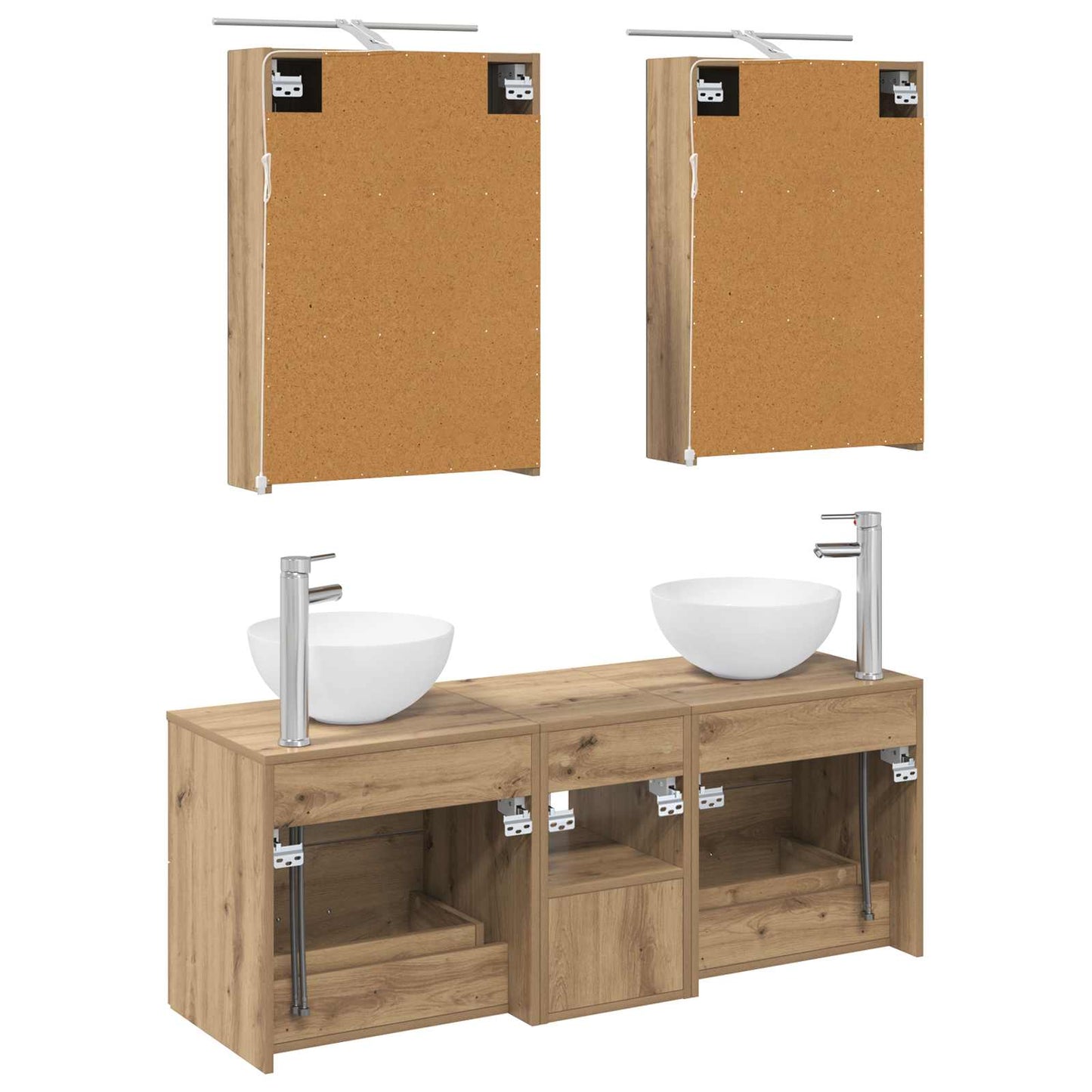 Bathroom Furniture Set 5 pcs Artisan Oak