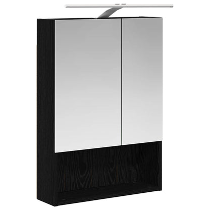 Bathroom Furniture Set 5 pcs Black Oak