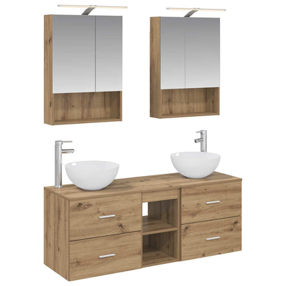 Bathroom Furniture Set 5 pcs Artisan Oak