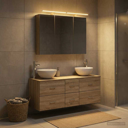 Bathroom Furniture Set 4 pcs Sonoma Oak