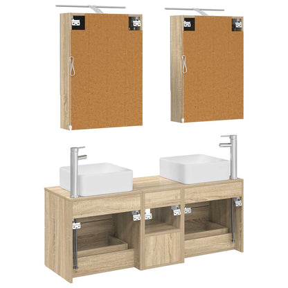 Bathroom Furniture Set 5 pcs Sonoma Oak
