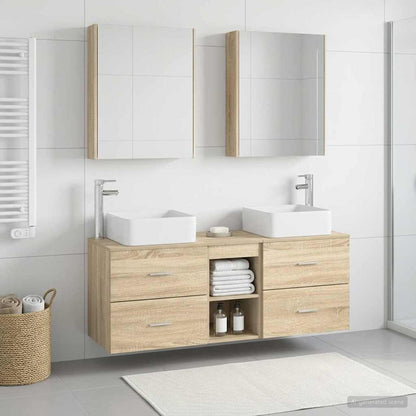 Bathroom Furniture Set 5 pcs Sonoma Oak