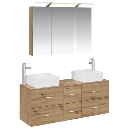 Bathroom Furniture Set 4 pcs Artisan Oak
