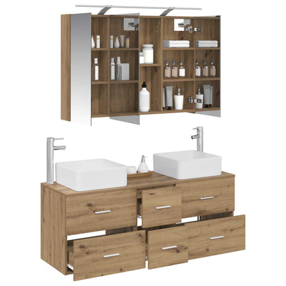 Bathroom Furniture Set 4 pcs Artisan Oak