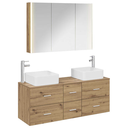 Bathroom Furniture Set 4 pcs Artisan Oak