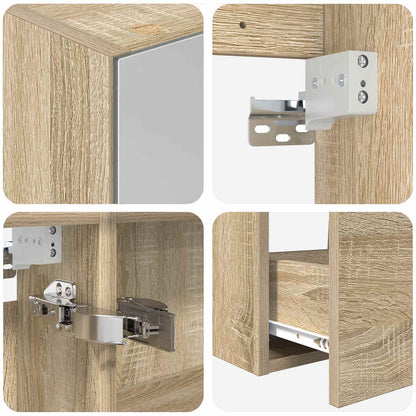 Bathroom Furniture Set 5 pcs Sonoma Oak