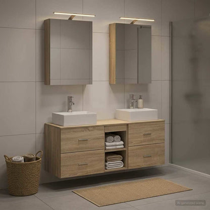 Bathroom Furniture Set 5 pcs Sonoma Oak