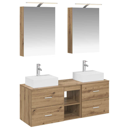 Bathroom Furniture Set 5 pcs Artisan Oak