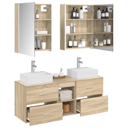 Bathroom Furniture Set 5 pcs Sonoma Oak