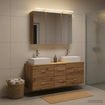 Bathroom Furniture Set 4 pcs Artisan Oak