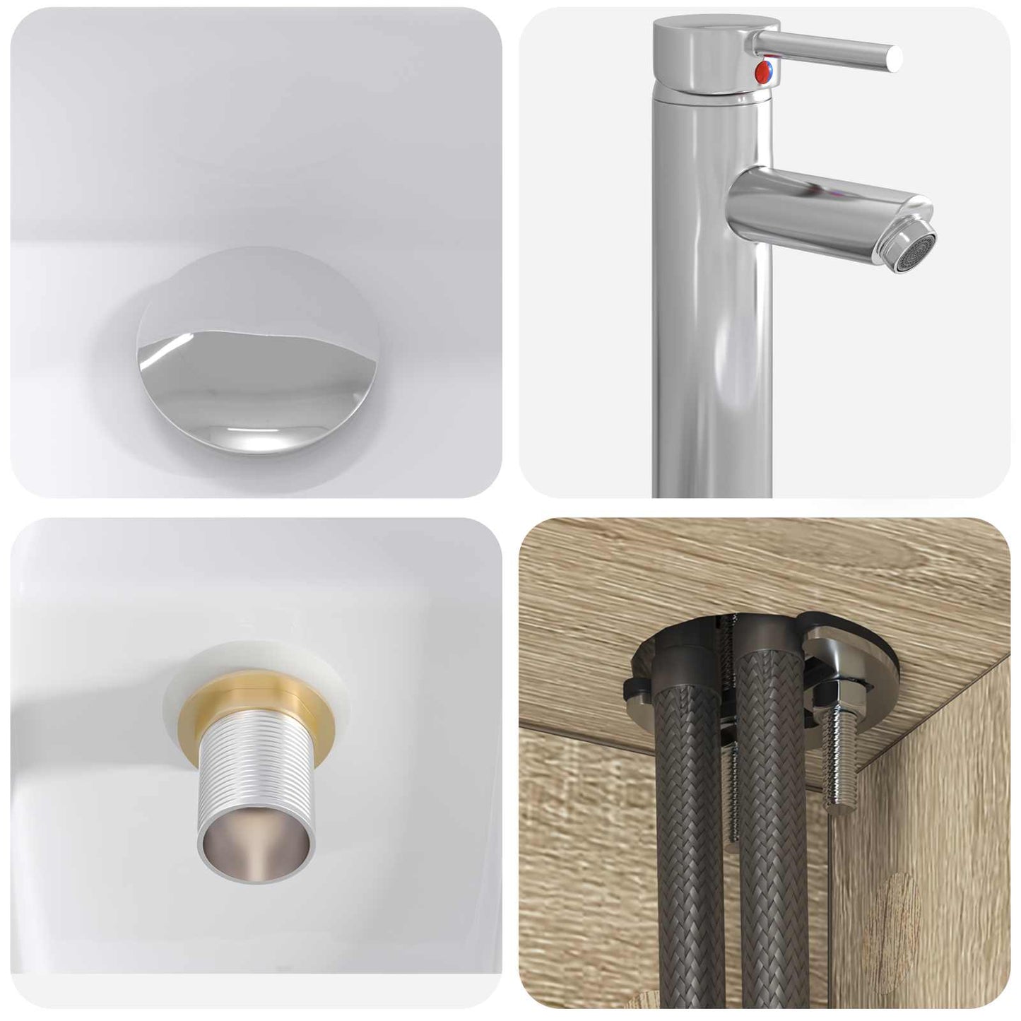 Bathroom Furniture Set 5 pcs Sonoma Oak
