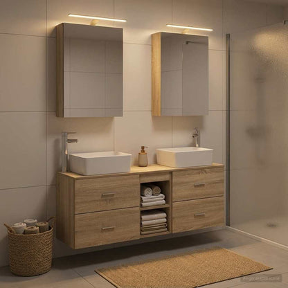 Bathroom Furniture Set 5 pcs Sonoma Oak
