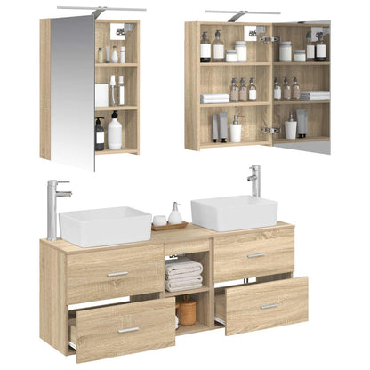 Bathroom Furniture Set 5 pcs Sonoma Oak