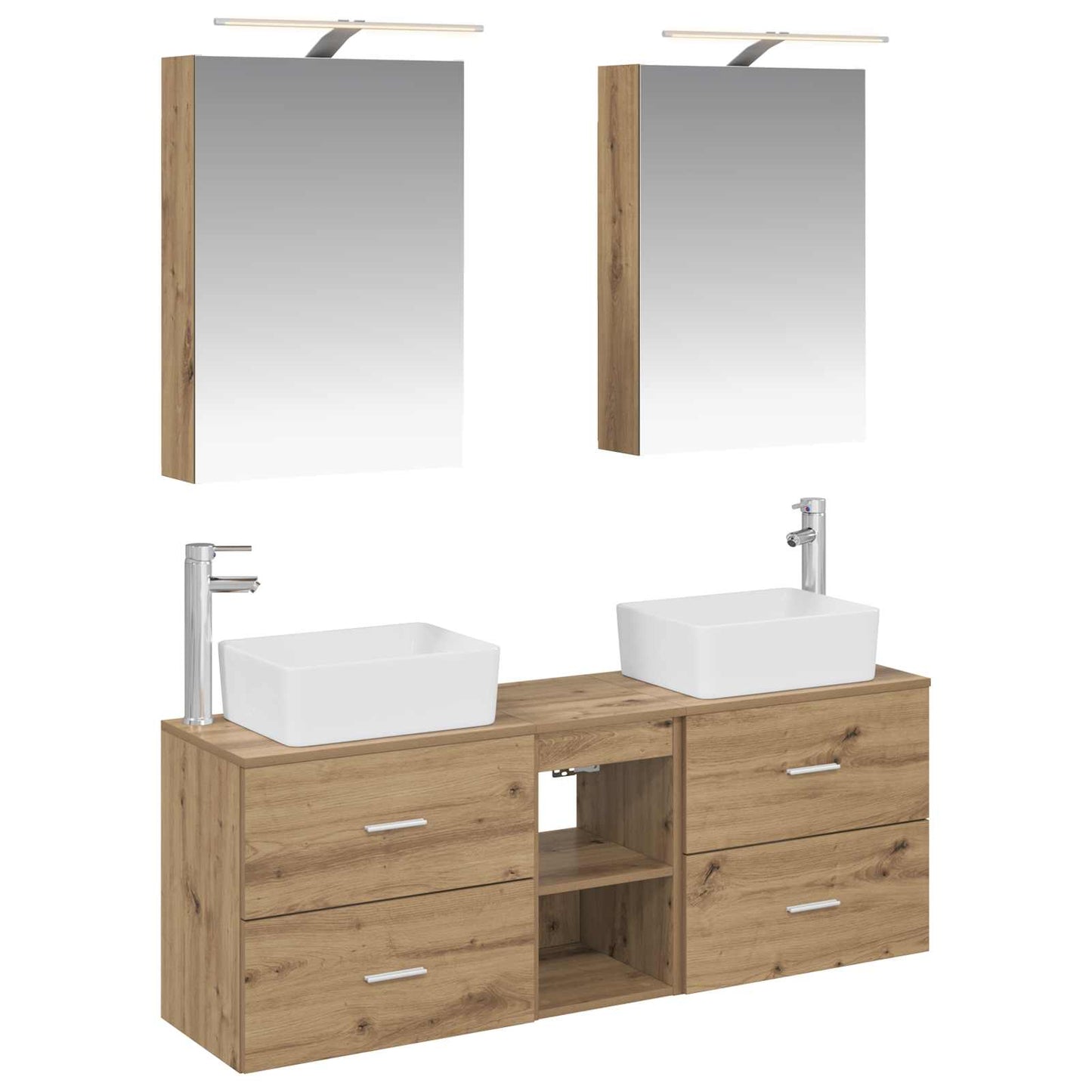 Bathroom Furniture Set 5 pcs Artisan Oak