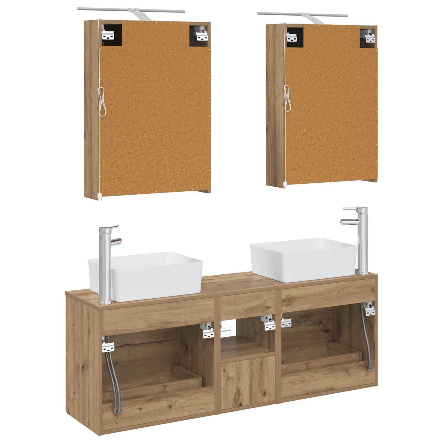 Bathroom Furniture Set 5 pcs Artisan Oak