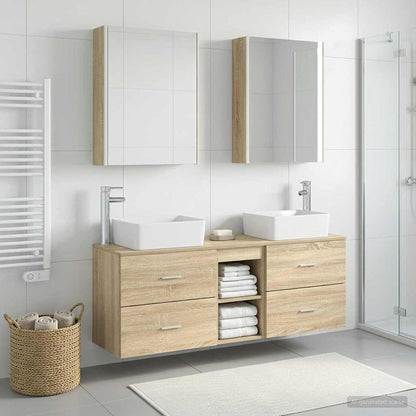 Bathroom Furniture Set 5 pcs Sonoma Oak