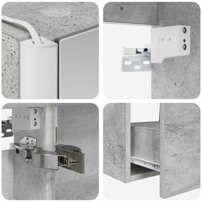 Bathroom Furniture Set 5 pcs Concrete Grey