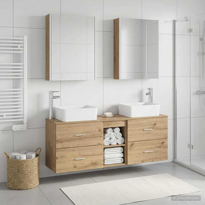 Bathroom Furniture Set 5 pcs Artisan Oak