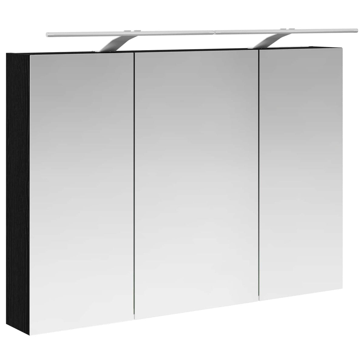 Bathroom Furniture Set 4 pcs Black Oak