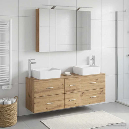 Bathroom Furniture Set 4 pcs Artisan Oak