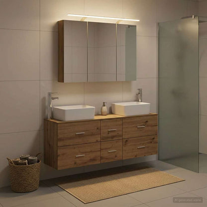Bathroom Furniture Set 4 pcs Artisan Oak