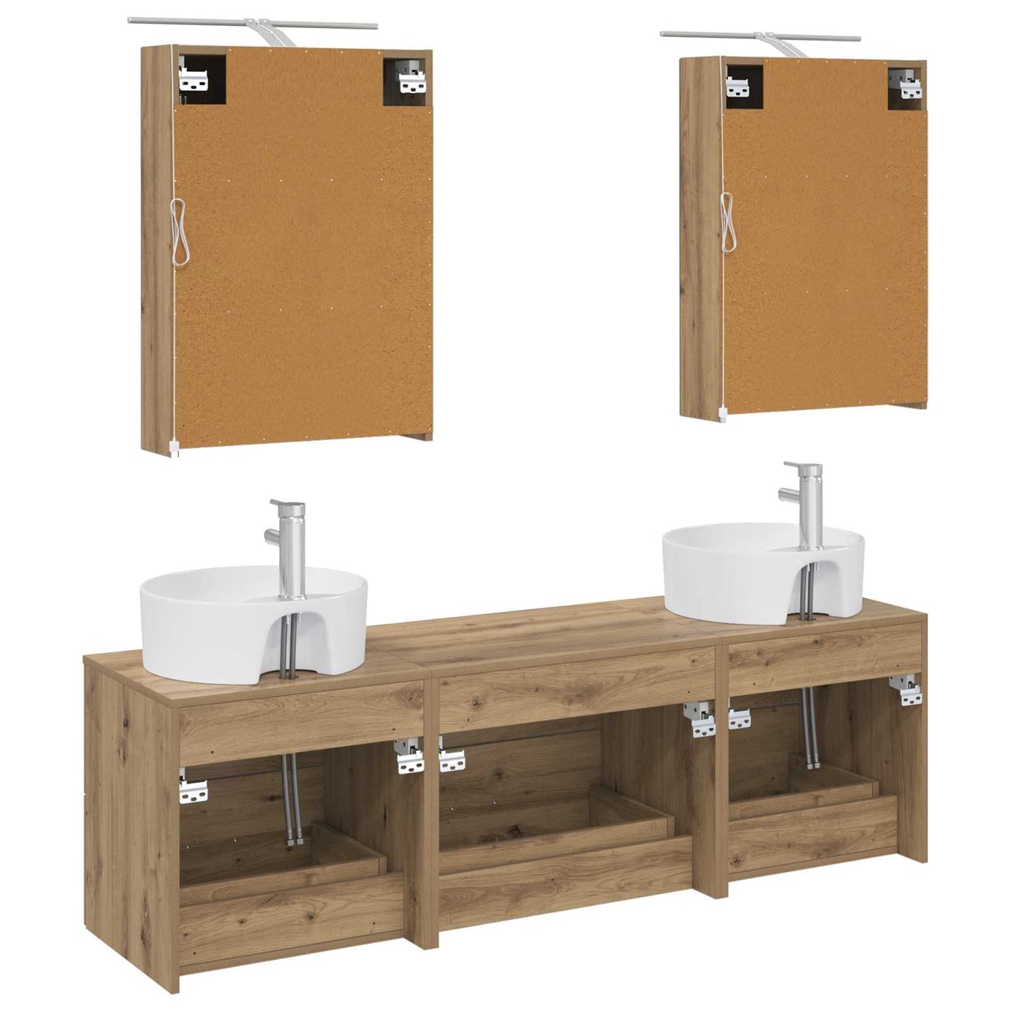 Bathroom Furniture Set 5 pcs Artisan Oak