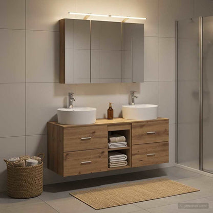 Bathroom Furniture Set 4 pcs Artisan Oak