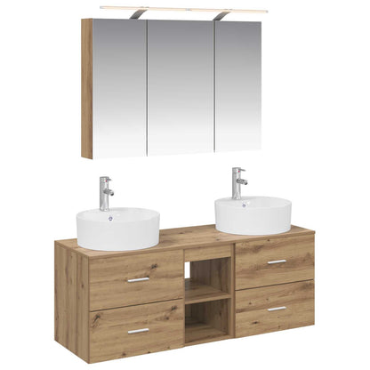 Bathroom Furniture Set 4 pcs Artisan Oak