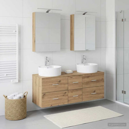 Bathroom Furniture Set 5 pcs Artisan Oak