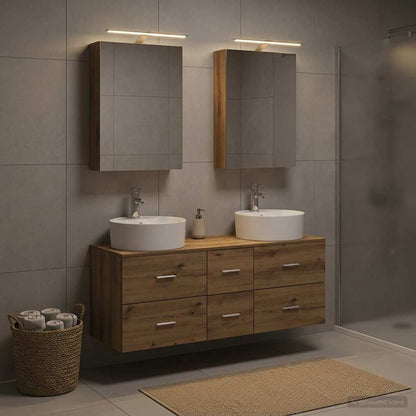 Bathroom Furniture Set 5 pcs Artisan Oak