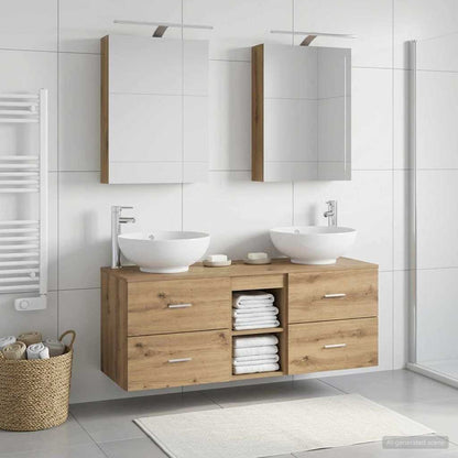 Bathroom Furniture Set 5 pcs Artisan Oak