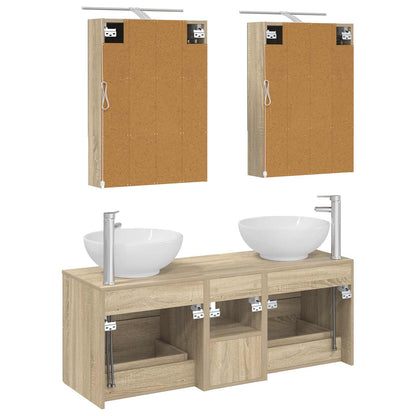 Bathroom Furniture Set 5 pcs Sonoma Oak