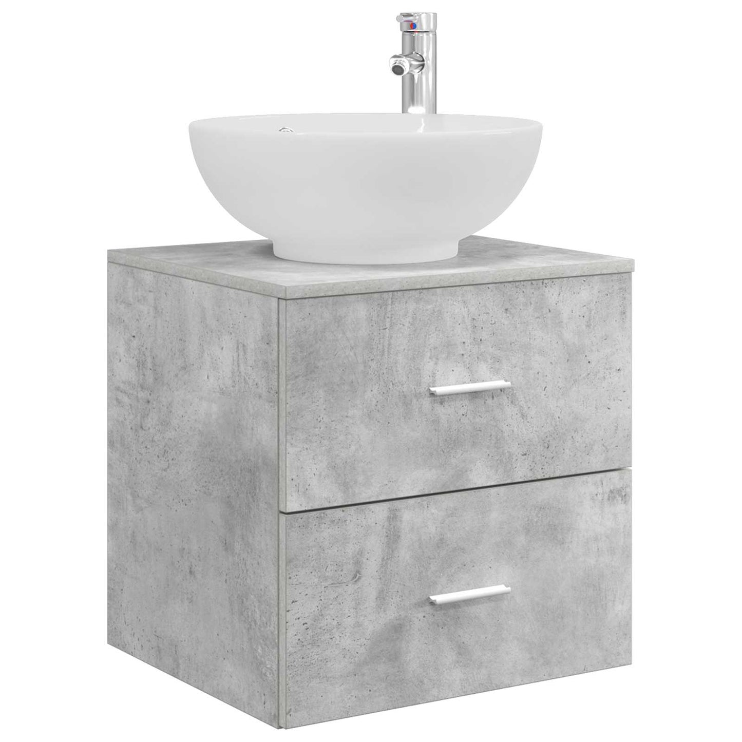 Bathroom Furniture Set 5 pcs Concrete Grey