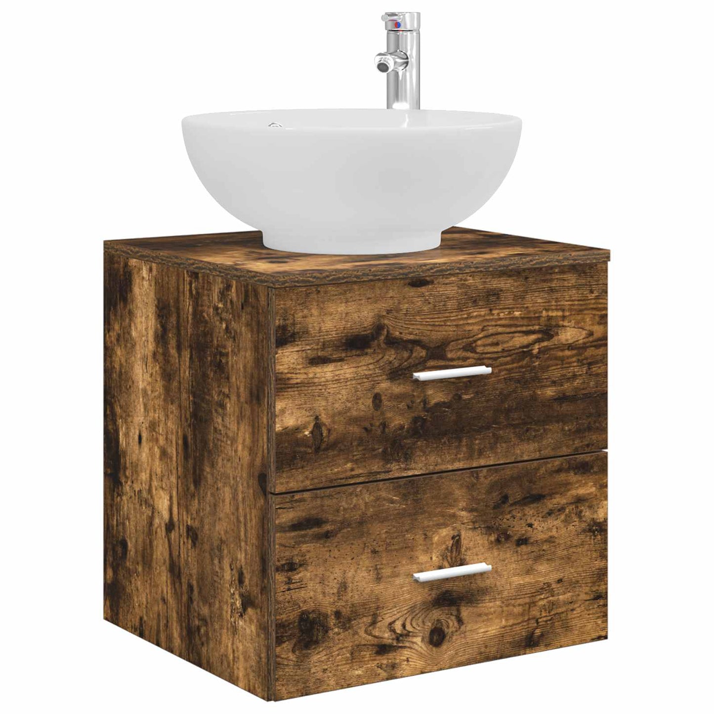 Bathroom Furniture Set 5 pcs Smoked Oak