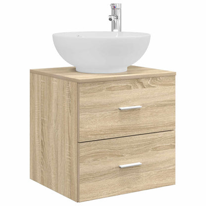 Bathroom Furniture Set 4 pcs Sonoma Oak