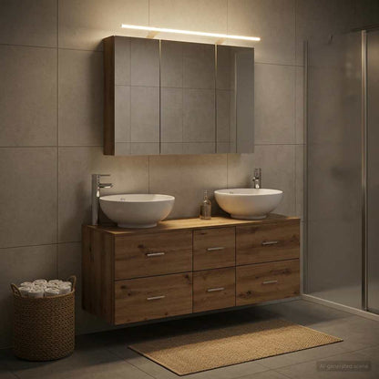 Bathroom Furniture Set 4 pcs Artisan Oak