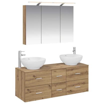 Bathroom Furniture Set 4 pcs Artisan Oak