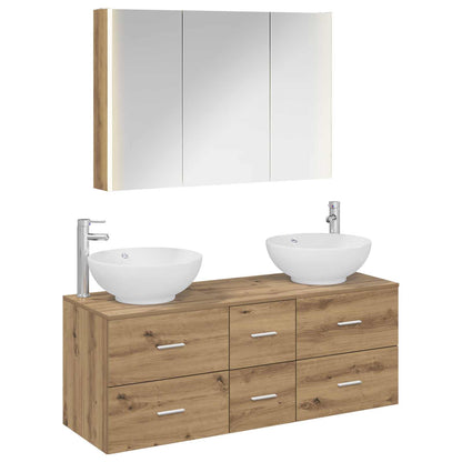 Bathroom Furniture Set 4 pcs Artisan Oak