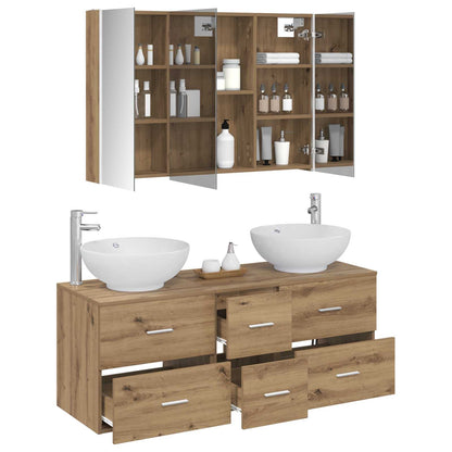 Bathroom Furniture Set 4 pcs Artisan Oak