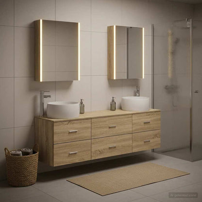 Bathroom Furniture Set 5 pcs Sonoma Oak