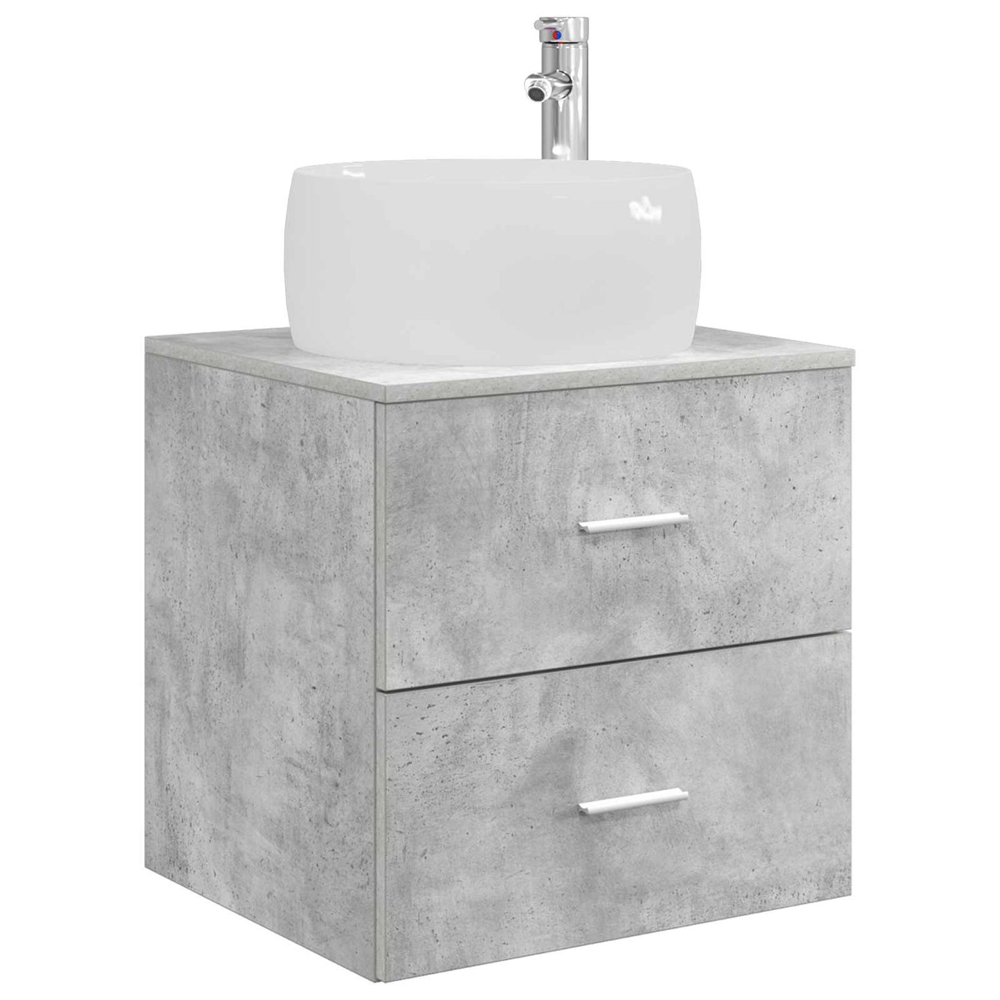 Bathroom Furniture Set 5 pcs Concrete Grey
