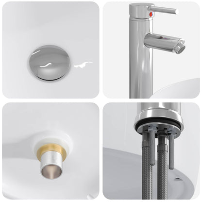 Bathroom Furniture Set 5 pcs Old Wood Engineered Wood and Glass