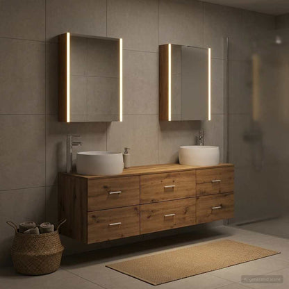 Bathroom Furniture Set 5 pcs Artisan Oak