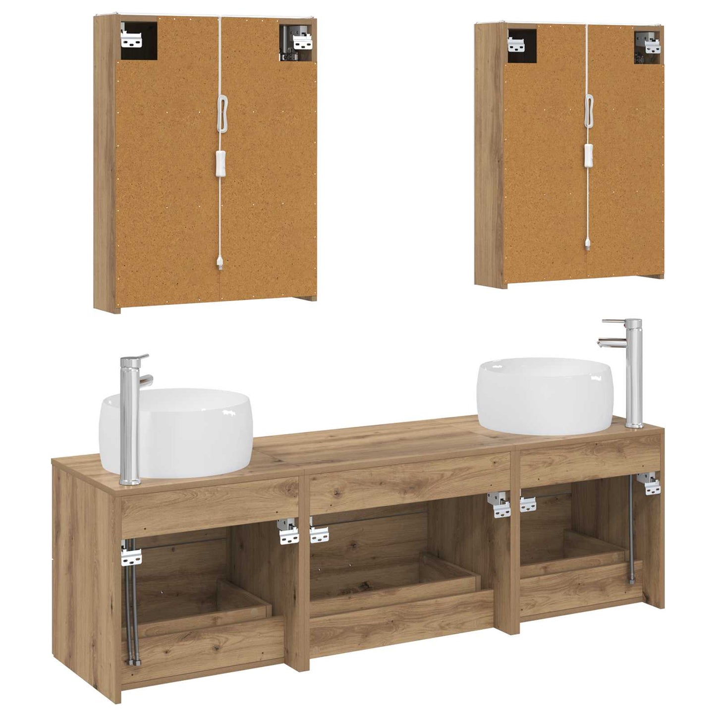 Bathroom Furniture Set 5 pcs Artisan Oak
